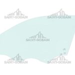 LH FRONT DOOR GLASS GREEN (2HOLES) SEKURIT